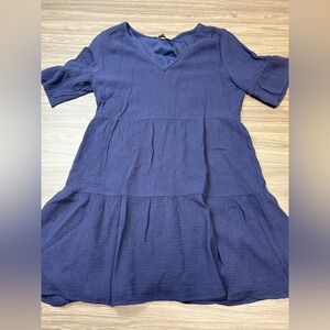 Perceptions New York Navy Dress Size Large